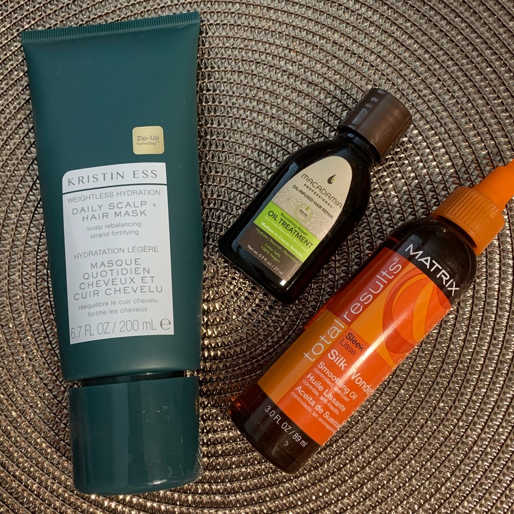 Hair Treatment Bundle: Kristin Ess, Matrix & Macadamia Oil